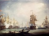 Battle Canvas Paintings - The Battle Of Trafalgar, 1805